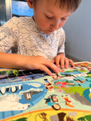 Puslespil i træ fra VIGA- Under vandet - 48 brikker.