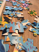 Puslespil i træ fra VIGA- Under vandet - 48 brikker.