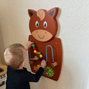 Aktivitetstavle i træ - Hest - Fra 18 mdr.
