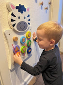 Aktivitetstavle i træ - Zebra - Fra 18 mdr.