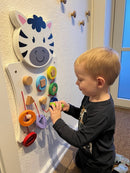 Aktivitetstavle i træ - Zebra - Fra 18 mdr.