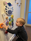 Aktivitetstavle i træ - Zebra - Fra 18 mdr.