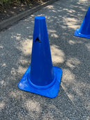 Markeringskegle - H:38 cm - Blå - 1 stk.