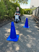 Markeringskegle - H:38 cm - Blå - 1 stk.