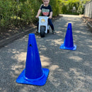 Markeringskegle - H:38 cm - Blå - 1 stk.