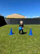 Markeringskegle - H:38 cm - Blå - 1 stk.