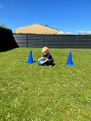 Markeringskegle - H:38 cm - Blå - 1 stk.