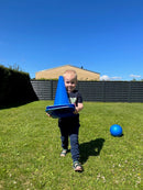 Markeringskegle - H:38 cm - Blå - 1 stk.