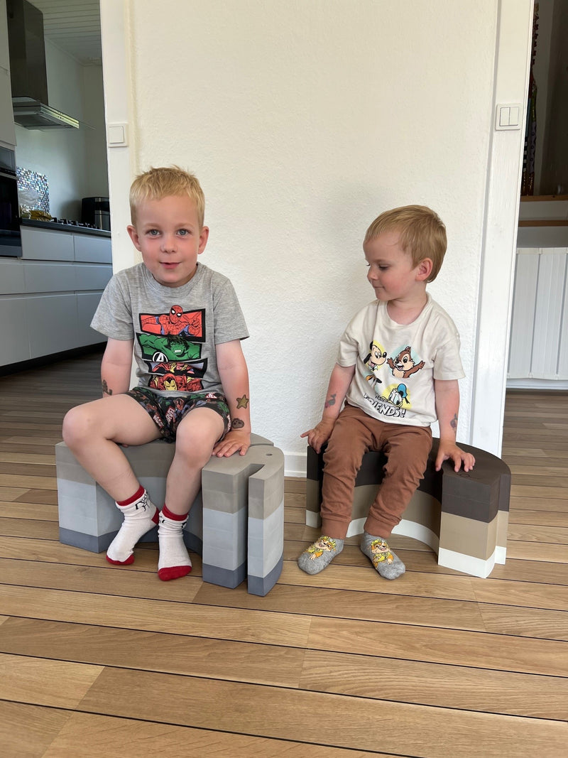 bObles - Elefant tumlemøbel - Stor - Blå