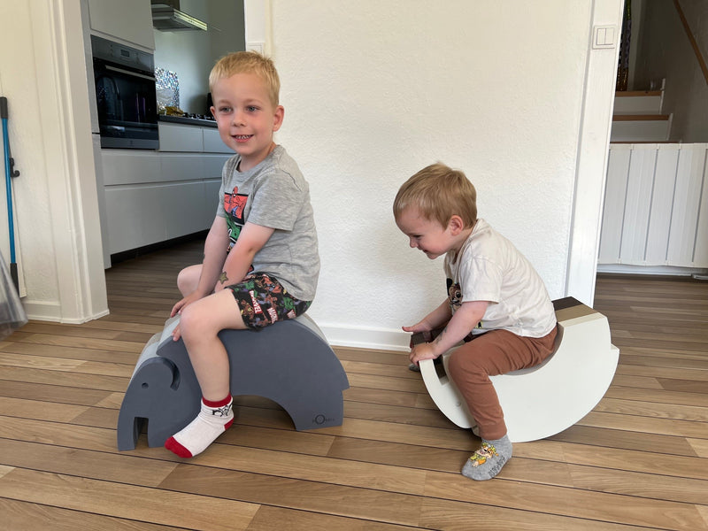 bObles - Elefant tumlemøbel - Stor - Blå