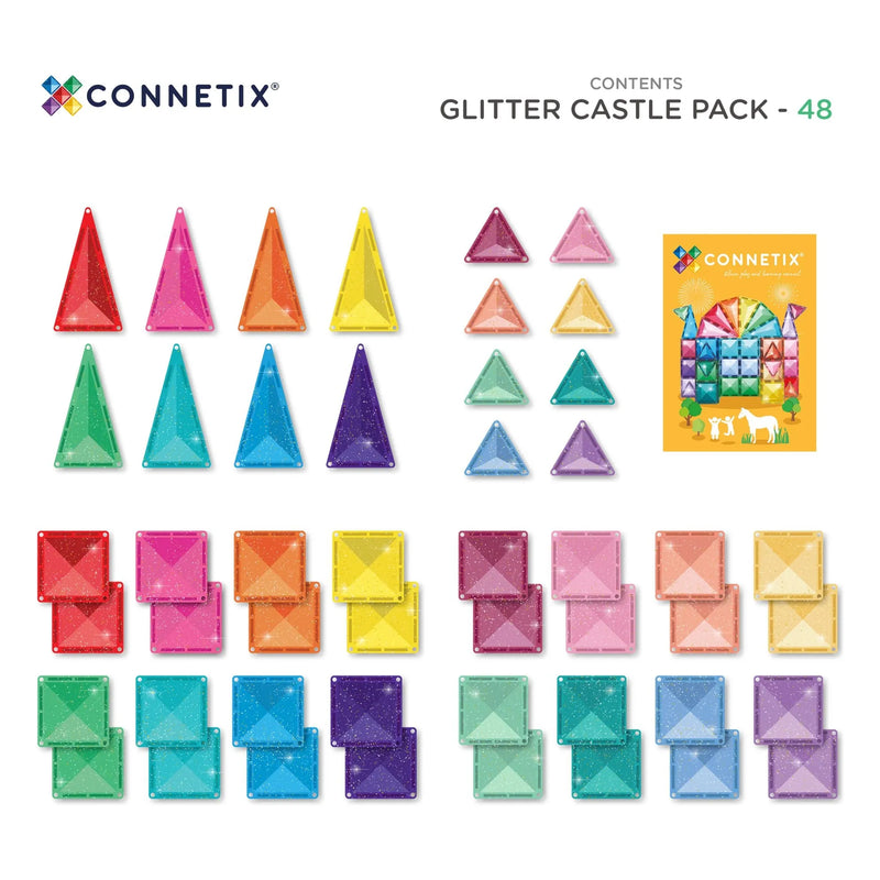 Connetix - Eventyrslot Glitter 48 dele