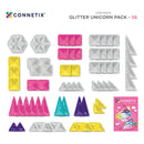 Connetix - Enhjørning Glitter - 56 dele