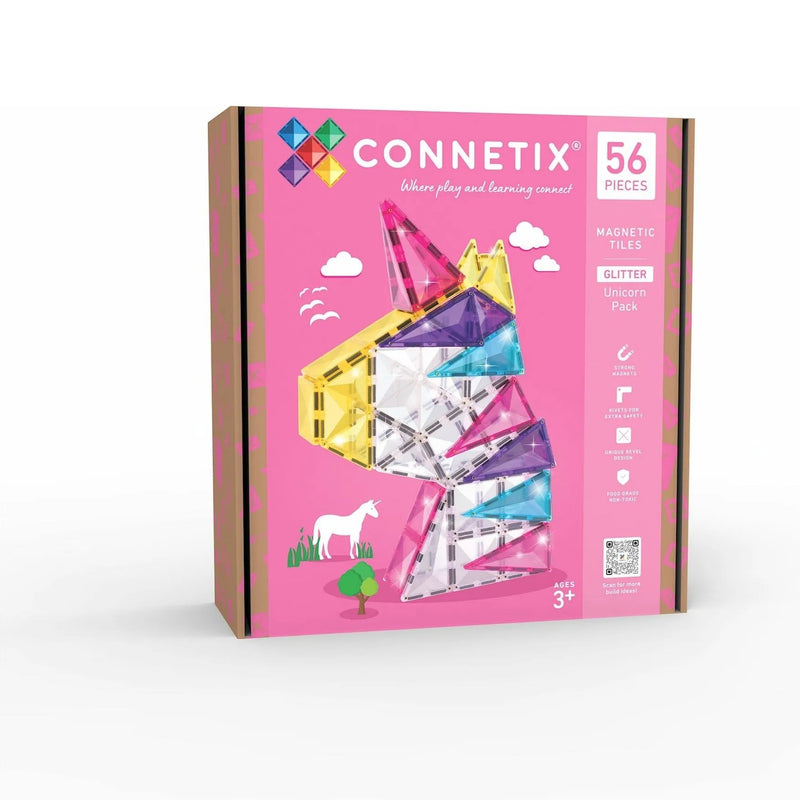 Connetix - Enhjørning Glitter - 56 dele