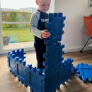 Dantoy Byggeplader - 12 stk. - Blå