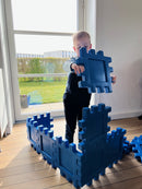 Dantoy Byggeplader - 12 stk. - Blå