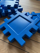 Dantoy Byggeplader - 12 stk. - Blå