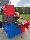 Dantoy Byggeplader - 24 stk. - Blå