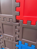 Dantoy Byggeplader - 12 stk. - Blå