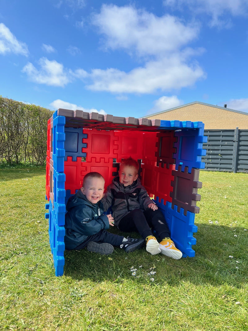 Dantoy Byggeplader - 24 stk. - Rød