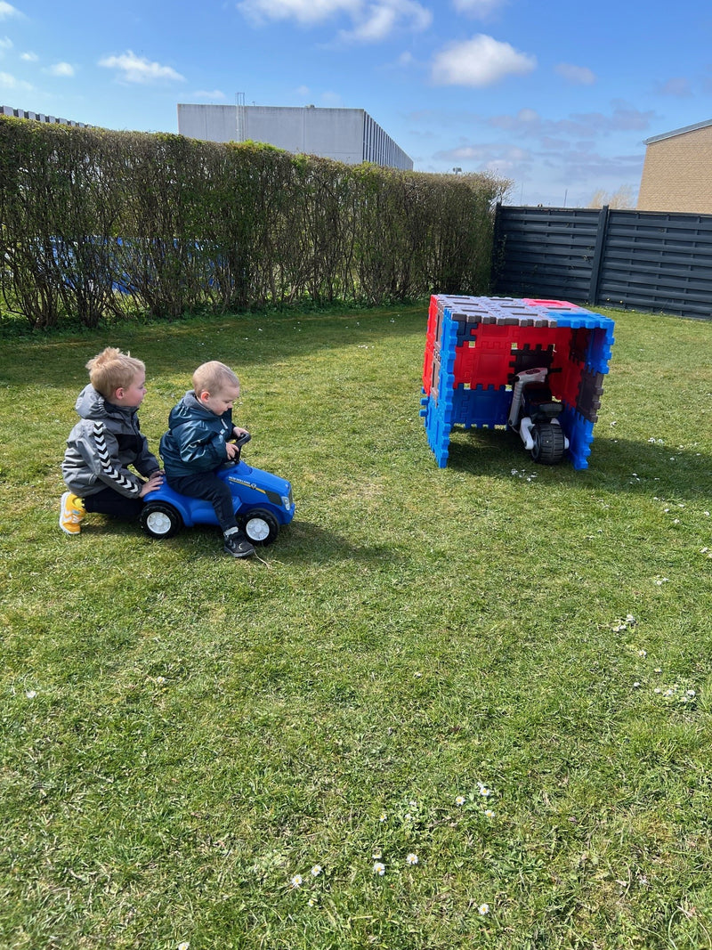 Dantoy Byggeplader - 24 stk. - Rød