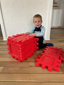 Dantoy Byggeplader - 24 stk. - Rød