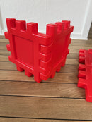 Dantoy Byggeplader - 12 stk. - Rød