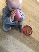 Dantoy tiny kopper - BIO-plast - Rust Bordeaux/Sand - 2 dele - Fra 0 mdr.