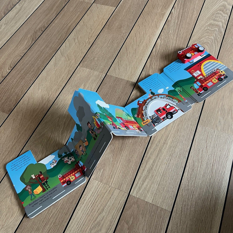 Den lille travle Brandbil - Interaktiv børnebog