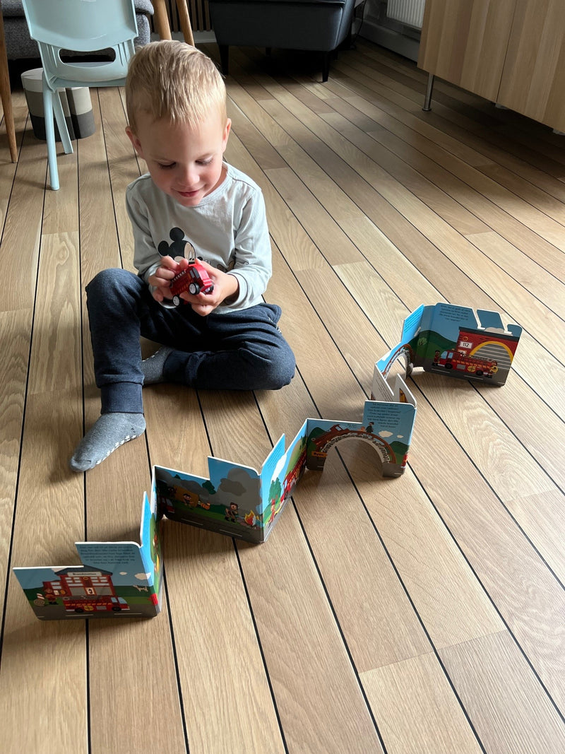 Den lille travle Brandbil - Interaktiv børnebog