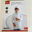 Doktor udklædning inkl. hat - Passer fra 3-6 år.