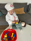 Doktor udklædning inkl. hat - Passer fra 3-6 år.