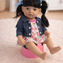 Lyserød dukkepotte i plast - Ø14 cm - Fra 3 år.