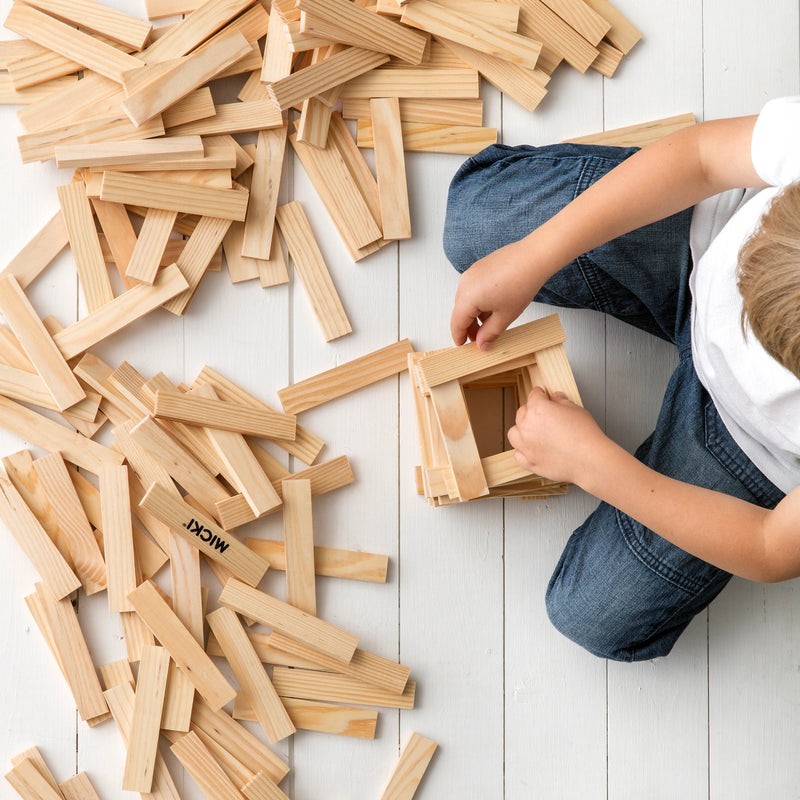 Micki - Byggestave i Træ - 200 stk.