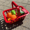 Ecoiffier - Indkøbskurv m. legemad - 10 dele