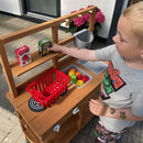 Ecoiffier - Indkøbskurv m. legemad - 10 dele