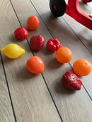 Ecoiffier - Indkøbsvogn med varer - 12 dele