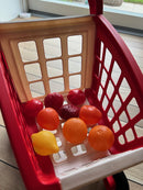 Ecoiffier - Indkøbsvogn med varer - 12 dele