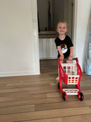 Ecoiffier - Indkøbsvogn med varer - 12 dele