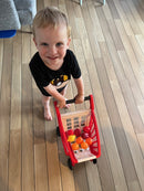 Ecoiffier - Indkøbsvogn med varer - 12 dele