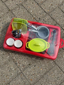 Ecoiffier - Legekøkken - Opvaskebakke - 18 dele