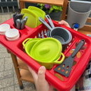 Ecoiffier - Legekøkken - Opvaskebakke - 18 dele