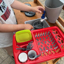 Ecoiffier - Legekøkken - Opvaskebakke - 18 dele