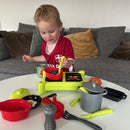 Ecoiffier - Legekøkkensæt med kogeplade - 21 dele