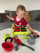 Ecoiffier - Legekøkkensæt med kogeplade - 21 dele