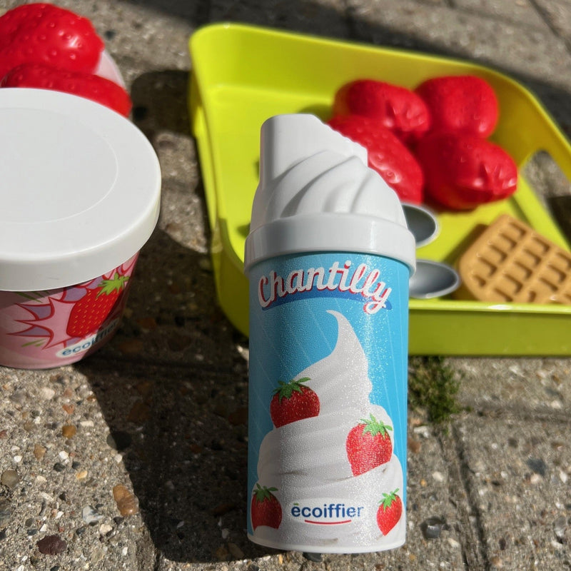 Ecoiffier - Legemad - Bakke med Jordbær og Vafler - 14 dele