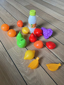 Ecoiffier - Legemad - Frugt og grønt - 15 dele