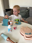 Ecoiffier - Legemad - Vaffelsæt - 21 dele