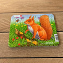 Puslespil i Pap fra Larsen - Skovdyr - 4 stk.