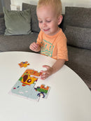 Little Bright Ones - Puslespil i Pap - Farm - 27 brikker.