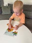 Little Bright Ones - Puslespil i Pap - Farm - 27 brikker.